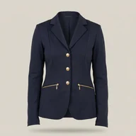 Turniersakko in Navy mit Metallknöpfen – KI-generierte Illustration