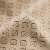 Abstraktes Logo als wiederholtes Grip-Motiv – KI-generierte Illustration